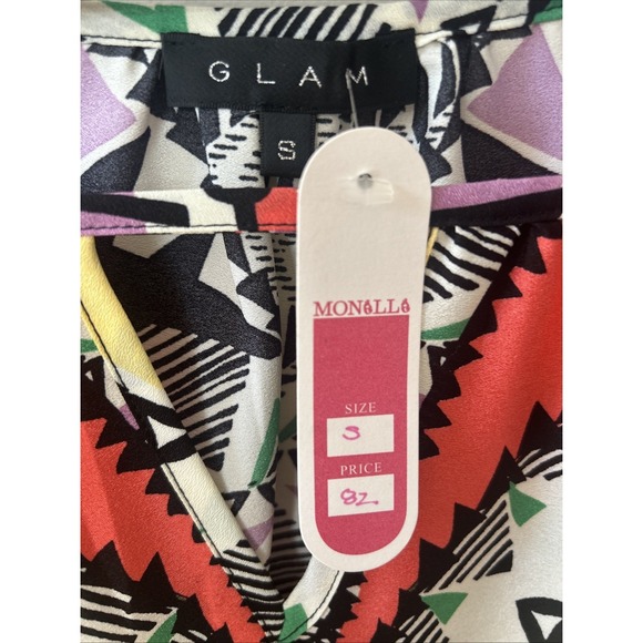 Brand Glam Colorful Geometric Dress - Size Small - Picture 4 of 6